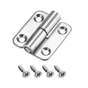 Right Handedness Mini Stainless Steel Hinge Detachable Slip Joint Small Flag Hinges 50mm Long 36mm Open Width uxcell Lift Off Hinge